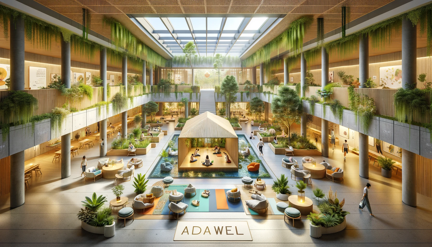 DALLE-2023-11-30-11.53.16—A-digital-illustration-of-a-space-designed-for-Adawell-a-community-focused-on-wellness-initiatives.-The-space-is-a-blend-of-modern-and-natural-elem-76d5b8.png