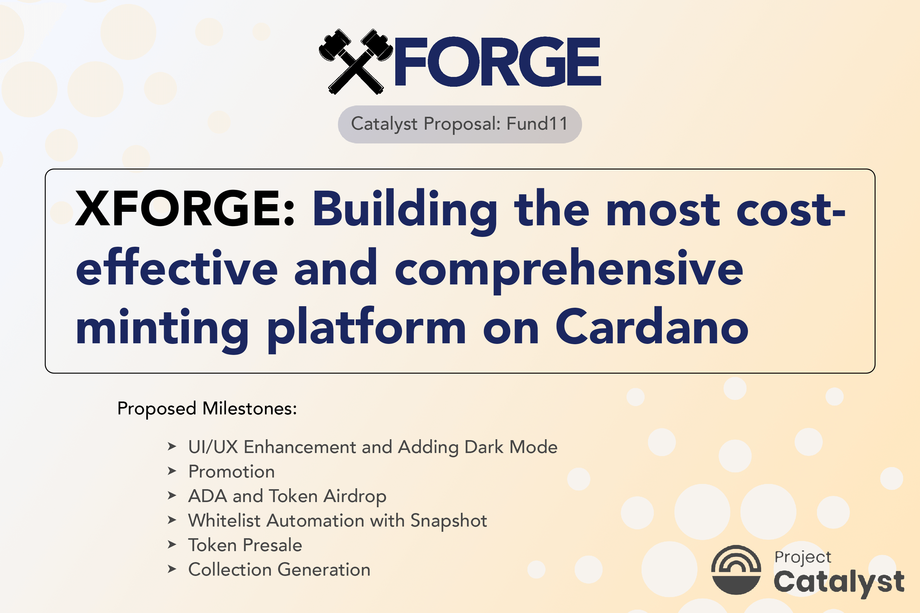 XFORGE F11 Proposal